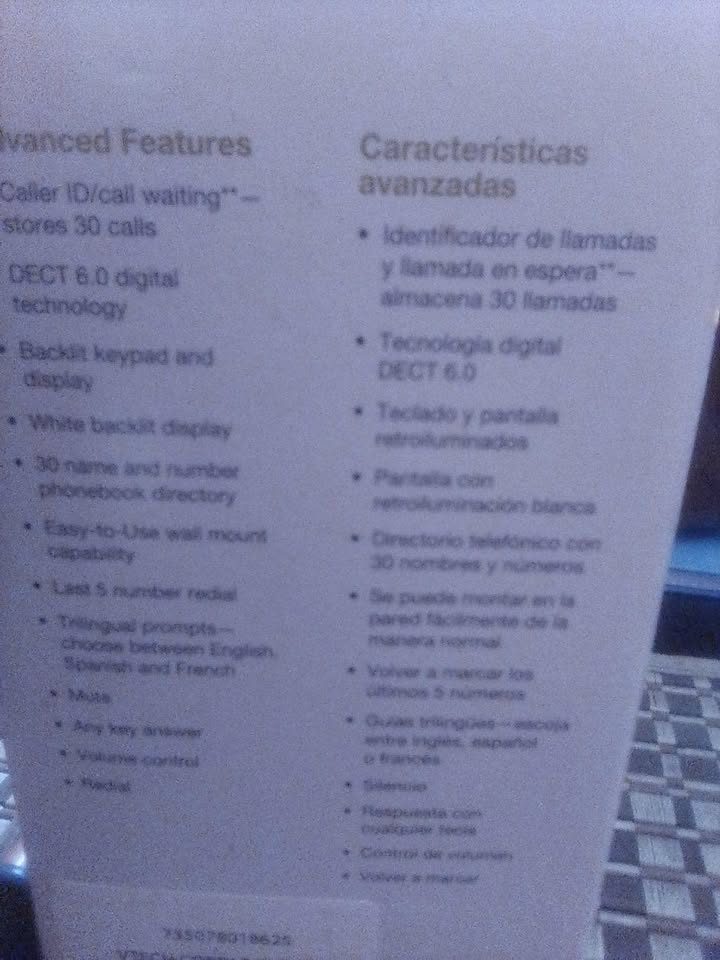 Se vende telefono inalambrico 3