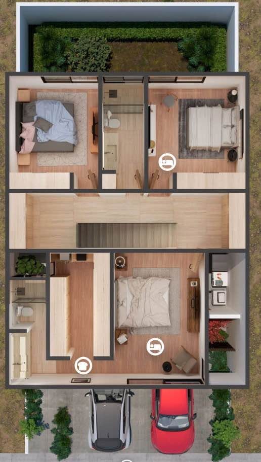 3 habitaciones 3,5 baños - Casa 3