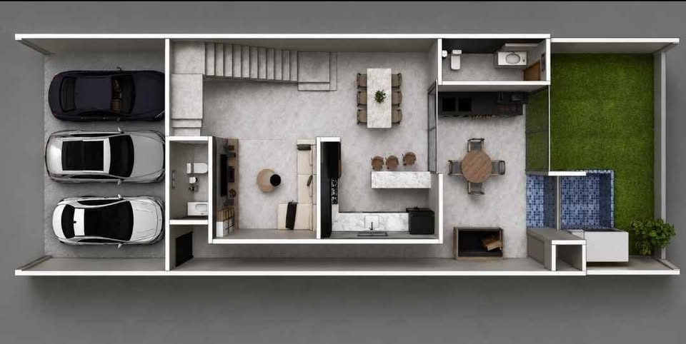 3 habitaciones 5 baños - Casa 2