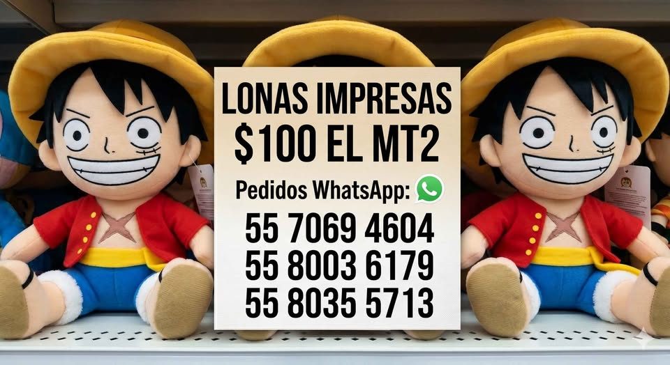 Lona impresa $100 el m2 
Tienes un negocio o quieres ANUNCIARTE.Manda tu Prompt entrega CDMX... 3