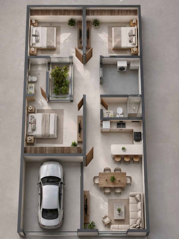 3 habitaciones 2 baños - Casa 2