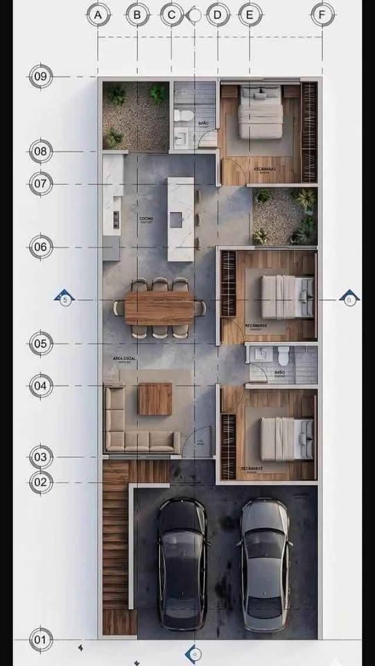 3 habitaciones 2 baños - Casa 2