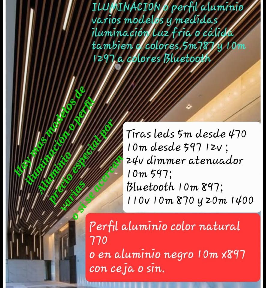 ILUMINACION LED, NEÓN UNICOLOR,RGB O SECUENCIAL, PERFIL ALUMINIO  para casa, negocio o vehículo 🚗🏠 2