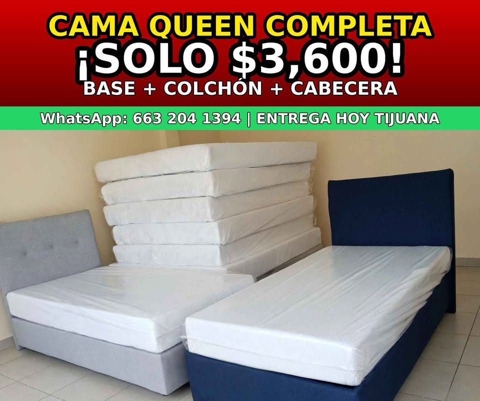 ✅ camas nuevas baratas y nuevas de esponja ✅ matrimonial Queen king zize cabezeras 2