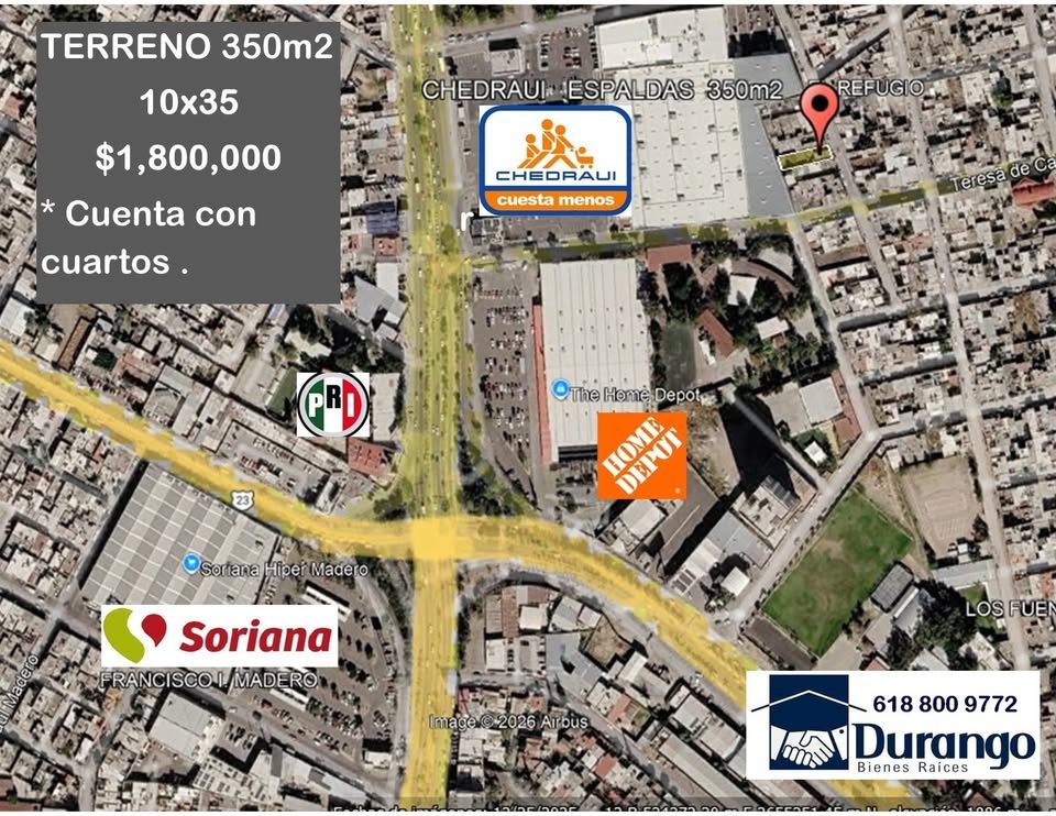 Terreno en venta · 350 m² · Durango 2