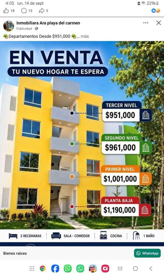 2 habitaciones 1 baño - Departamento 3