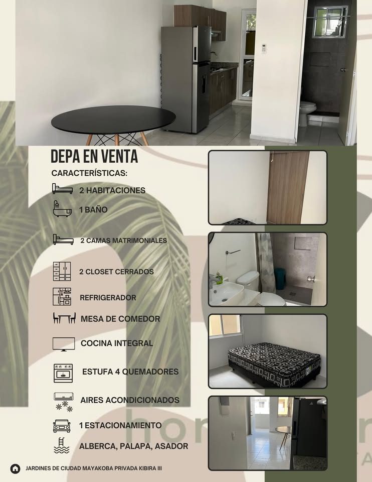 2 habitaciones 1 baño Departamento 2