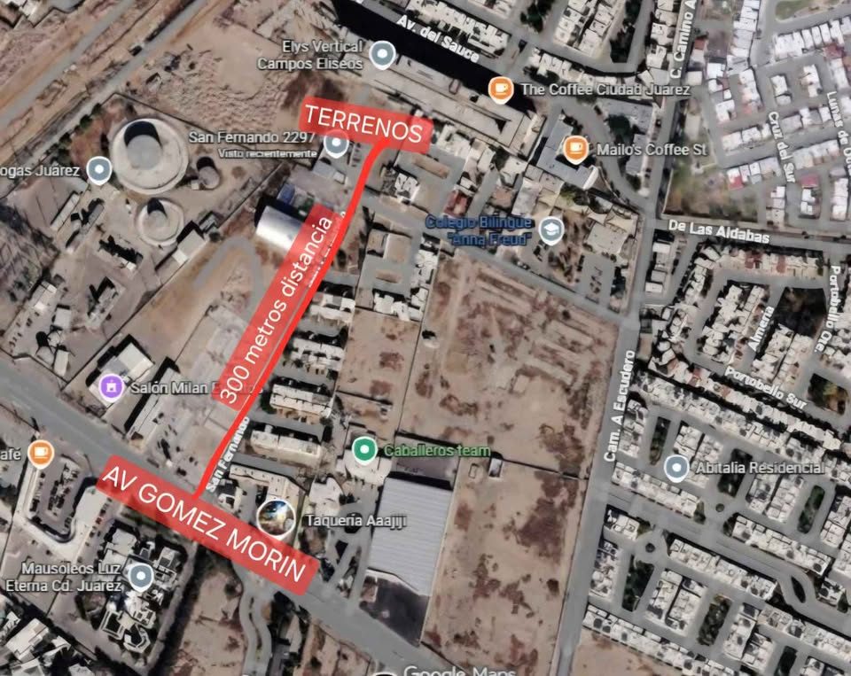Terreno en renta · 1 000 m² · Ciudad Juárez 2