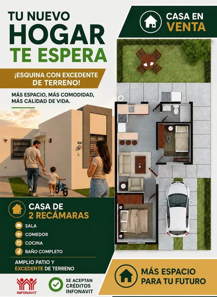2 habitaciones 1 baño - Casa 2