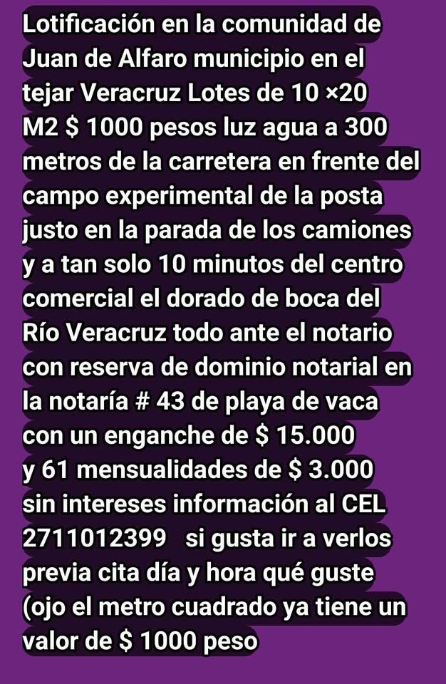 Terreno en venta · 400 m² · El Tejar 2