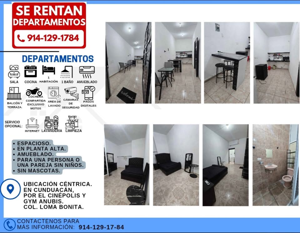 1 habitación 1 baño - Departamento 2