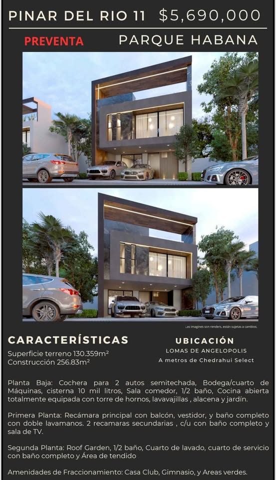 Casa en venta · 3 rec · 130 m² · Lomas de Angelópolis 3