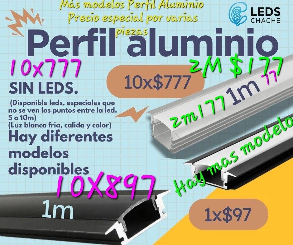Perfil Aluminio o iluminación para Lambrin o plafon diseños RGB NEON LUZ NEGRA UV RGBIC SECUENCIAL Y 3