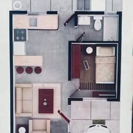2 habitaciones 1 baño Casa 2